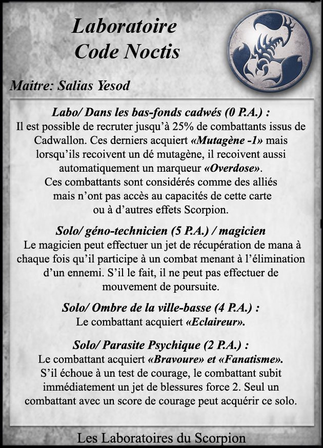Laboratoire Code Noctis